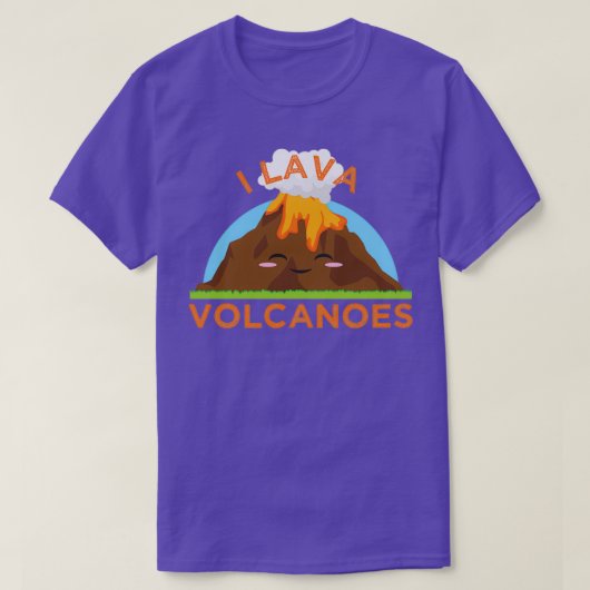 I Lava Vulkane Geologen Mineralogische Kristalle T-Shirt (Design vorne)