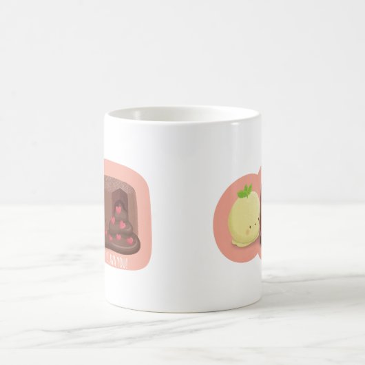 I Lava You Chocolate Molten Cake Pub Tasse (Mittel)