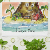 I Lava You Geschirrtuch (Gefaltet)