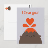 I Lava You Kawaii Postkarte (Vorne/Hinten)