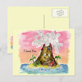 I Lava You Postkarte (Vorne/Hinten)