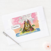 I Lava You Rechteckiger Aufkleber (Umschlag)