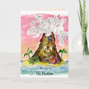 I Lava You Volcano Valentine Card Feiertagskarte