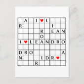 I ♥ LEANDRO POSTKARTE (Vorderseite)