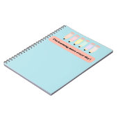 I Learn More Every Day!" Notebook Cover - Inspirin Notizblock (Linke Seite)