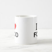 I ❤️ LEBENSMITTEL I LIEBE LEBENSMITTEL ICH HERZ LE KAFFEETASSE (Mittel)