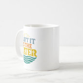 I Left It In The Water – Retro Baptism Faith Kaffeetasse (Vorderseite Links)