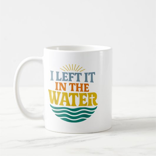 I Left It In The Water – Retro Baptism Faith Kaffeetasse (Links)