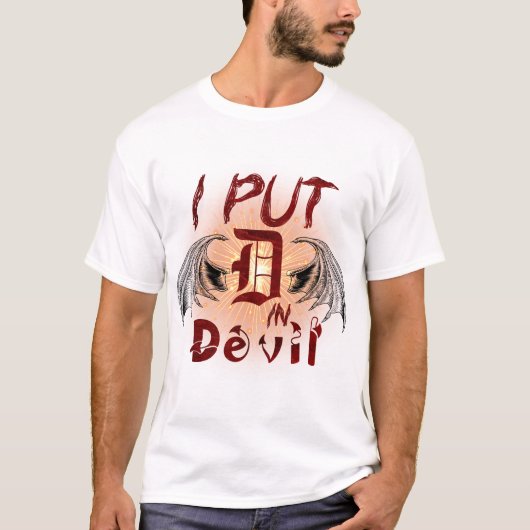 I legte D in Devil Funny Halloween Match Paar T-Shirt (Vorderseite)