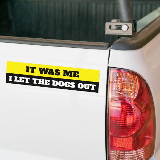 I let the dogs out autoaufkleber (Auf Lkw)