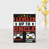 I Leveled Up To Uncle 2026 I'm Going To Be Uncle 2 Karte (Gelbe Blume)
