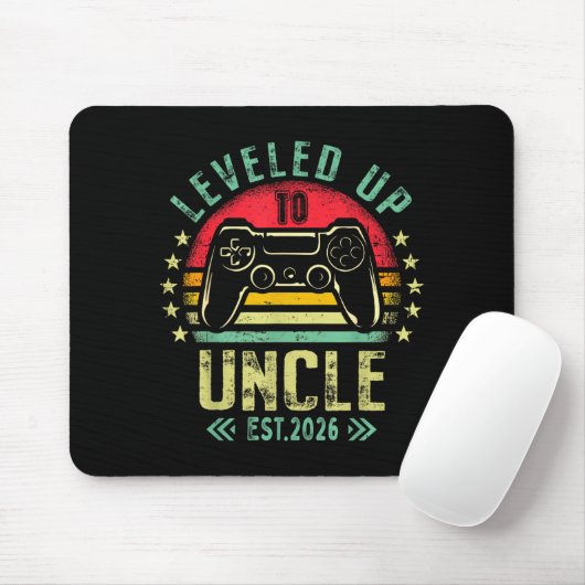 I Leveled Up To Uncle 2026 Promoted To Uncle Level Mousepad (Mit Mouse)