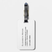 I lieb Liebe ein Lachen - Zitat Janes Austen Gepäckanhänger (Rückseite vertikal)