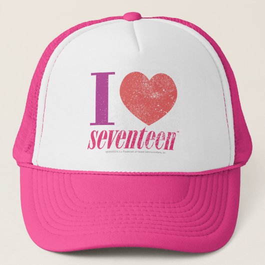 I Liebe 17 Truckerkappe (Vorderseite)