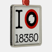 I Liebe 18350 Li-Ion-Akkus Silbernes Ornament (Rechts)