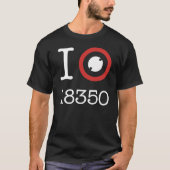 I Liebe 18350 Li-Ionbatterien T-Shirt (Vorderseite)