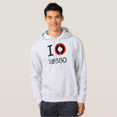I Liebe 18650 Li-Ionbatterien Hoodie (Vorne ganz)