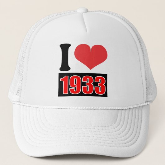 I Liebe 1933 - Hat Truckerkappe (Vorderseite)