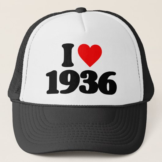 I LIEBE 1936 TRUCKERKAPPE (Vorderseite)