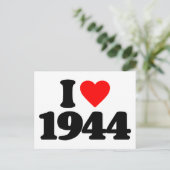 I LIEBE 1944 POSTKARTE (Stehend Vorderseite)
