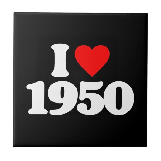 I LIEBE 1950 FLIESE (Vorderseite)