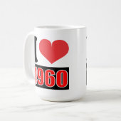 I Liebe 1960 - Tasse (Vorderseite Links)