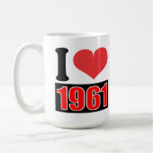 I Liebe 1961 - Tasse (Links)