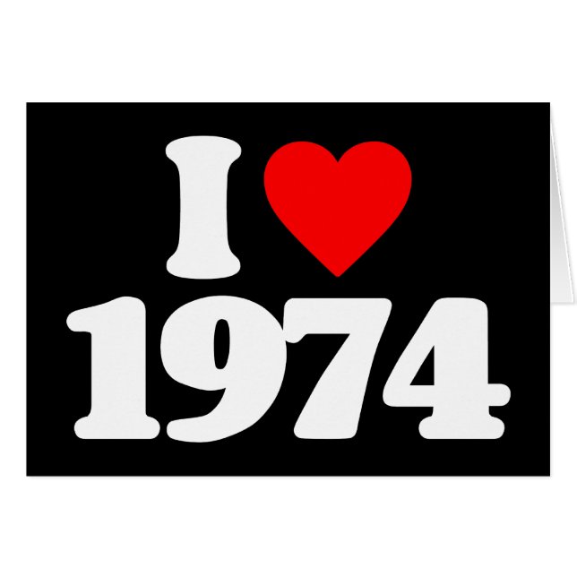 I LIEBE 1974 (Vorderseite (Horizontal))