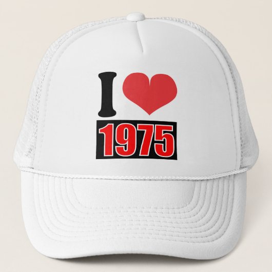 I Liebe 1975 - Hat Truckerkappe (Vorderseite)