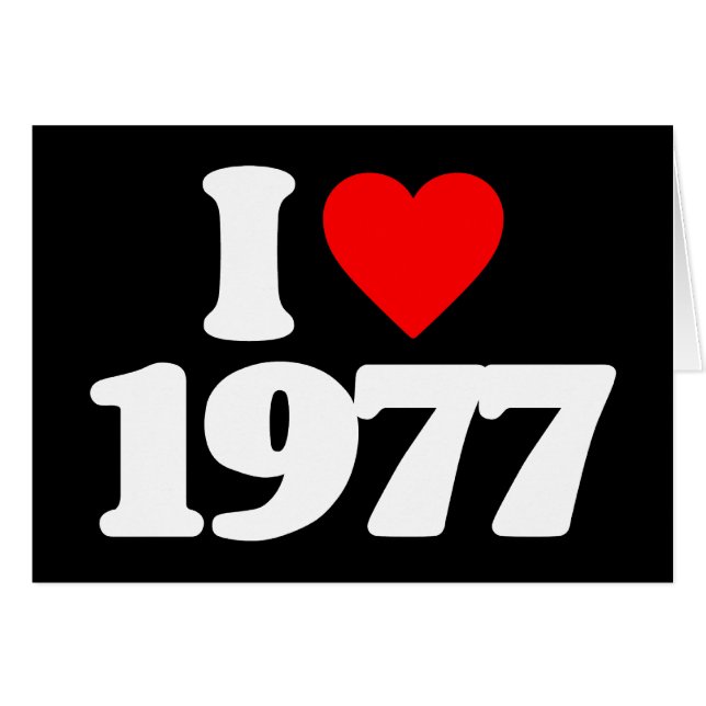 I LIEBE 1977 (Vorderseite (Horizontal))