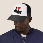 I LIEBE 1981 TRUCKERKAPPE (Beispiel)