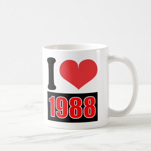 I Liebe 1988 - Tasse (Rechts)