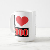 I Liebe 2000 - Tasse (Vorderseite Links)