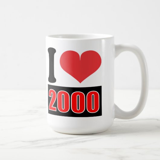 I Liebe 2000 - Tasse (Rechts)