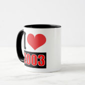 I Liebe 2003 - Tasse (Vorderseite Links)
