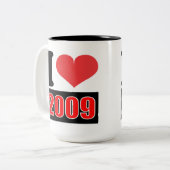 I Liebe 2009 - Tasse (Vorderseite Links)