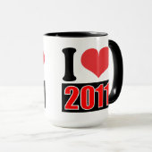 I Liebe 2011 - Tasse (VorderseiteRechts)