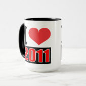 I Liebe 2011 - Tasse (Vorderseite Links)