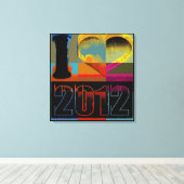 I Liebe 2012 - Leinwand mit kunstgeschmückten Bild (Insitu (Holzboden))