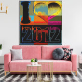 I Liebe 2012 - Leinwand mit kunstgeschmückten Bild (Insitu (Wohnzimmer))