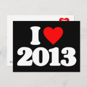 I LIEBE 2013 POSTKARTE (Vorne/Hinten)