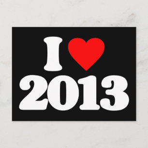 I LIEBE 2013 POSTKARTE