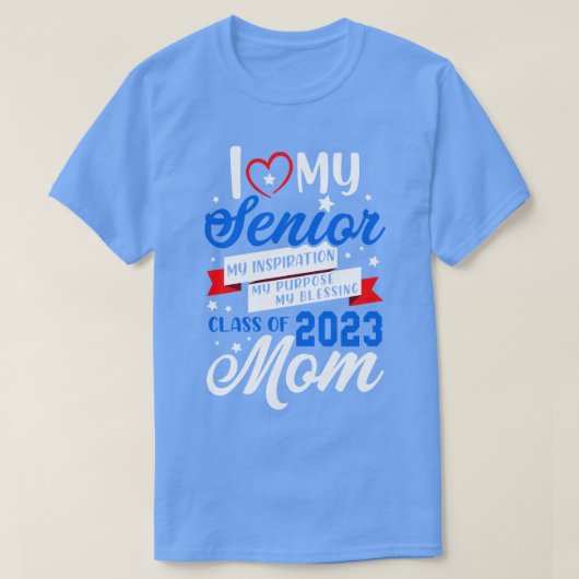 I Liebe 2023 Klasse "Mein Senior 2023" T-Shirt (Design vorne)