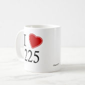 I Liebe 225 Baton-Rouge Kaffeetasse (Vorderseite Links)