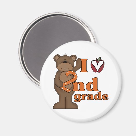 I Liebe 2. Magnet (Vorderseite/Rückseite)