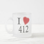 I Liebe 412 Pittsburgh Mattglastasse (Links)