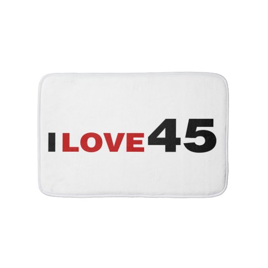 I Liebe 45 Badematte (Vorderseite)