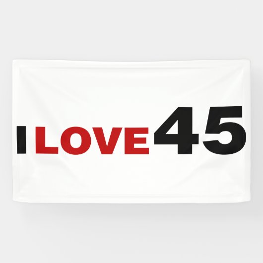 I Liebe 45 Banner (Horizontal)