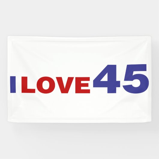 I Liebe 45 Banner (Horizontal)
