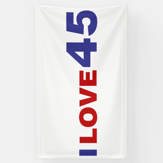 I Liebe 45 Banner (Vertikal)